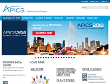 Tablet Screenshot of apics-okc.org